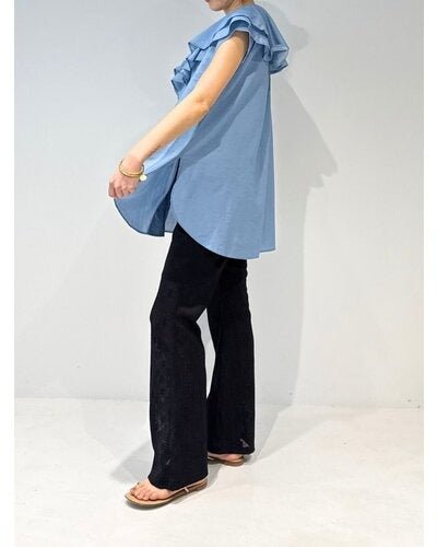 【MEWL 2026 SUMMER COLLECTION】3ozデニムラッフルBL - Champdelarose