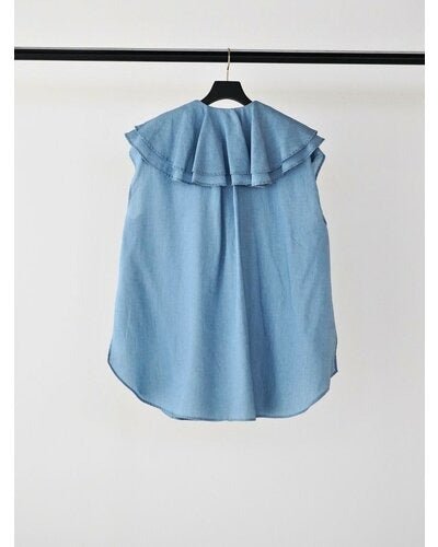 【MEWL 2026 SUMMER COLLECTION】3ozデニムラッフルBL - Champdelarose