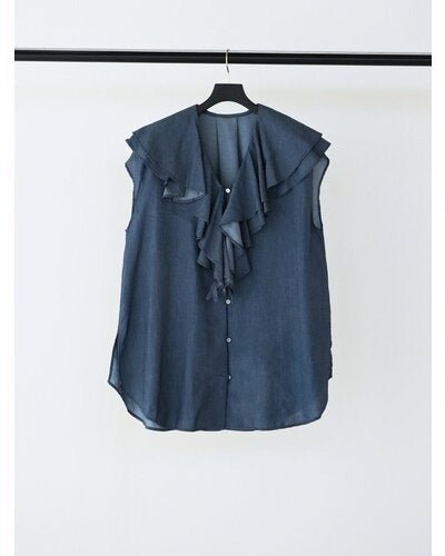 【MEWL 2026 SUMMER COLLECTION】3ozデニムラッフルBL - Champdelarose