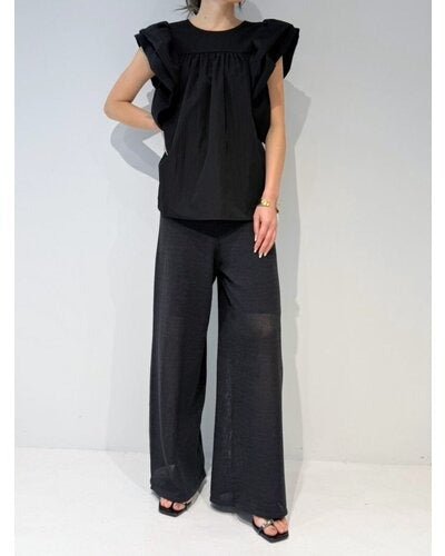【MEWL 2026 SUMMER COLLECTION】ペーパーヤーンニットPT - Champdelarose