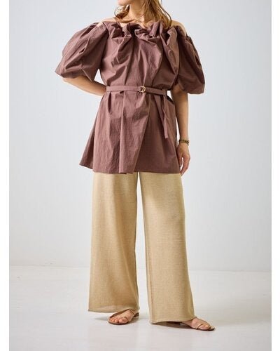 【MEWL 2026 SUMMER COLLECTION】ペーパーヤーンニットPT - Champdelarose