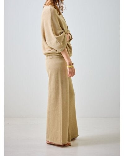 【MEWL 2026 SUMMER COLLECTION】ペーパーヤーンニットPT - Champdelarose