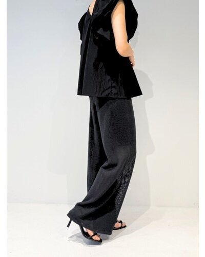 【MEWL 2026 SUMMER COLLECTION】ペーパーヤーンニットPT - Champdelarose