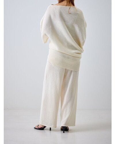 【MEWL 2026 SUMMER COLLECTION】ペーパーヤーンニットPT - Champdelarose