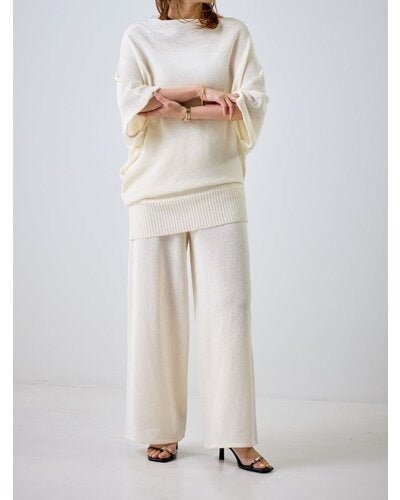 【MEWL 2026 SUMMER COLLECTION】ペーパーヤーンニットPT - Champdelarose