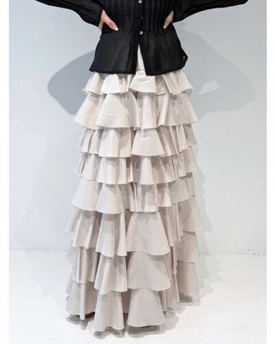 【MEWL 2026 SUMMER COLLECTION】サテンティアードSK - Champdelarose
