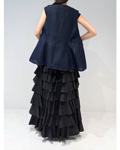 【MEWL 2026 SUMMER COLLECTION】サテンティアードSK - Champdelarose