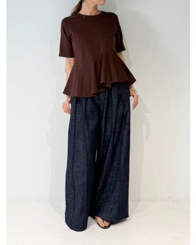 【MEWL 2026 SUMMER COLLECTION】アシメペプラムTOPS - Champdelarose