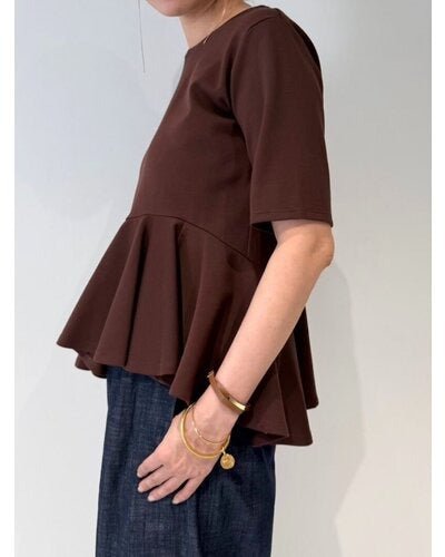 【MEWL 2026 SUMMER COLLECTION】アシメペプラムTOPS - Champdelarose