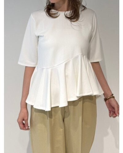 【MEWL 2026 SUMMER COLLECTION】アシメペプラムTOPS - Champdelarose