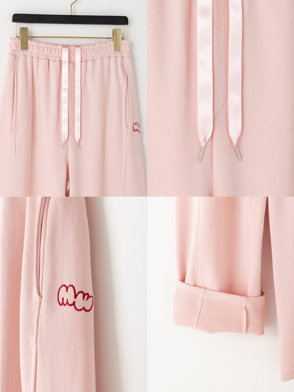 【Mewl 2027 PRE SPRING 】CURVY SWEAT PANTS - 1月中旬頃発送 - Champdelarose