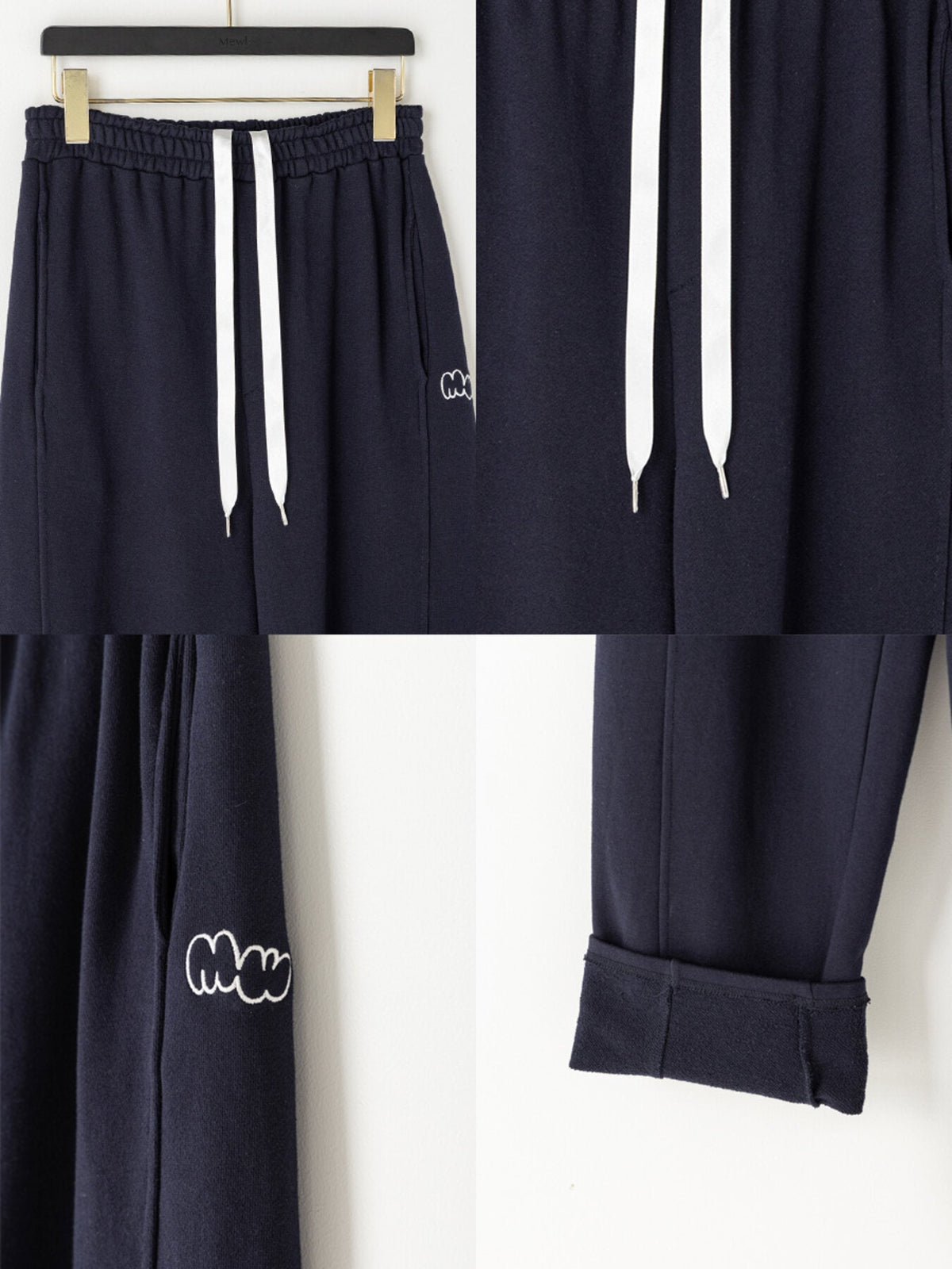 【Mewl 2027 PRE SPRING 】CURVY SWEAT PANTS - 1月中旬頃発送 - Champdelarose