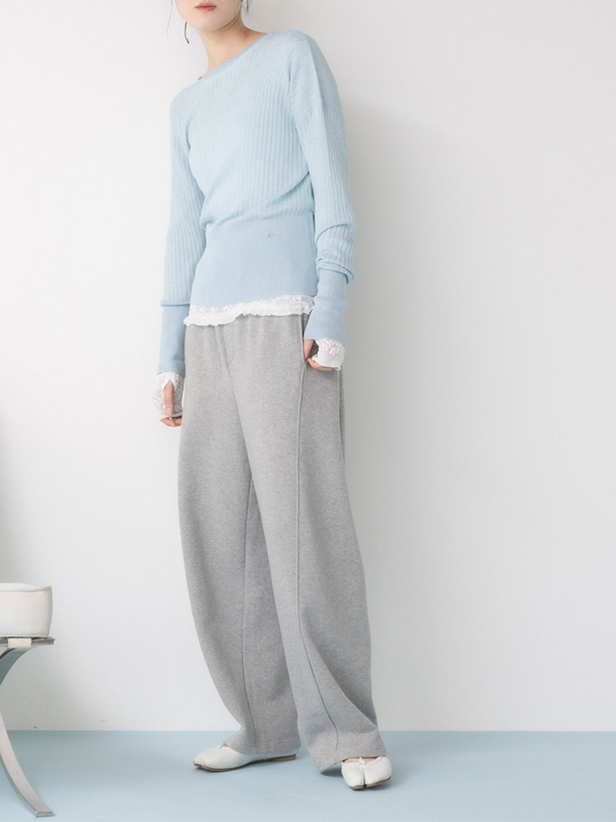 【Mewl 2027 PRE SPRING】ASYMMETRIC TOP - 1月中旬頃発送 - Champdelarose