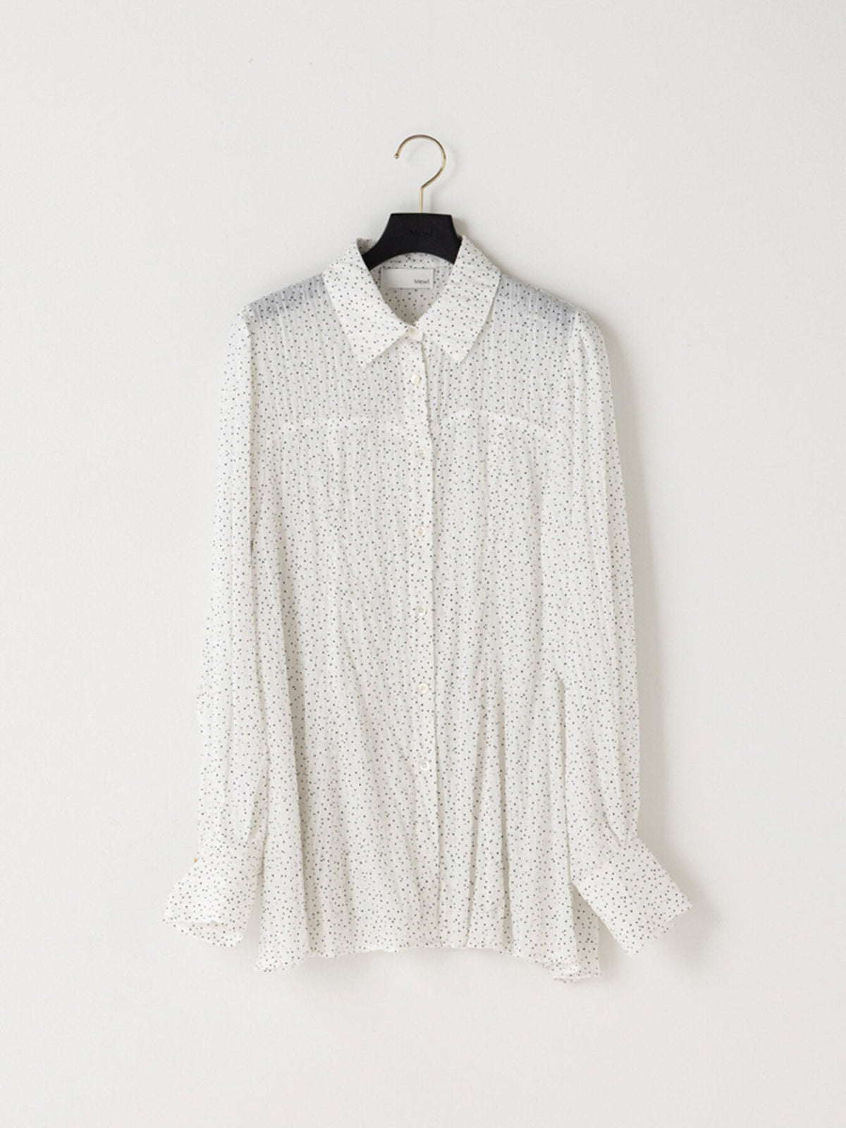 【Mewl 2027 PRE SPRING】DOT SHEER SHIRT - 1月中旬頃発送 - Champdelarose