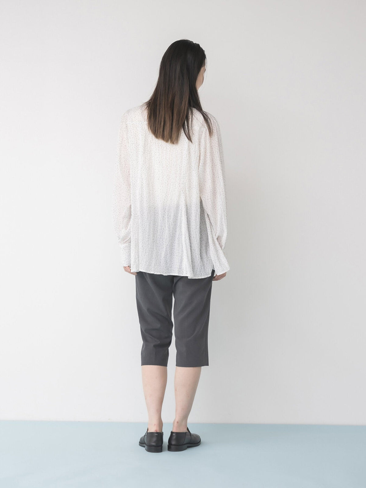 【Mewl 2027 PRE SPRING】DOT SHEER SHIRT - 1月中旬頃発送 - Champdelarose