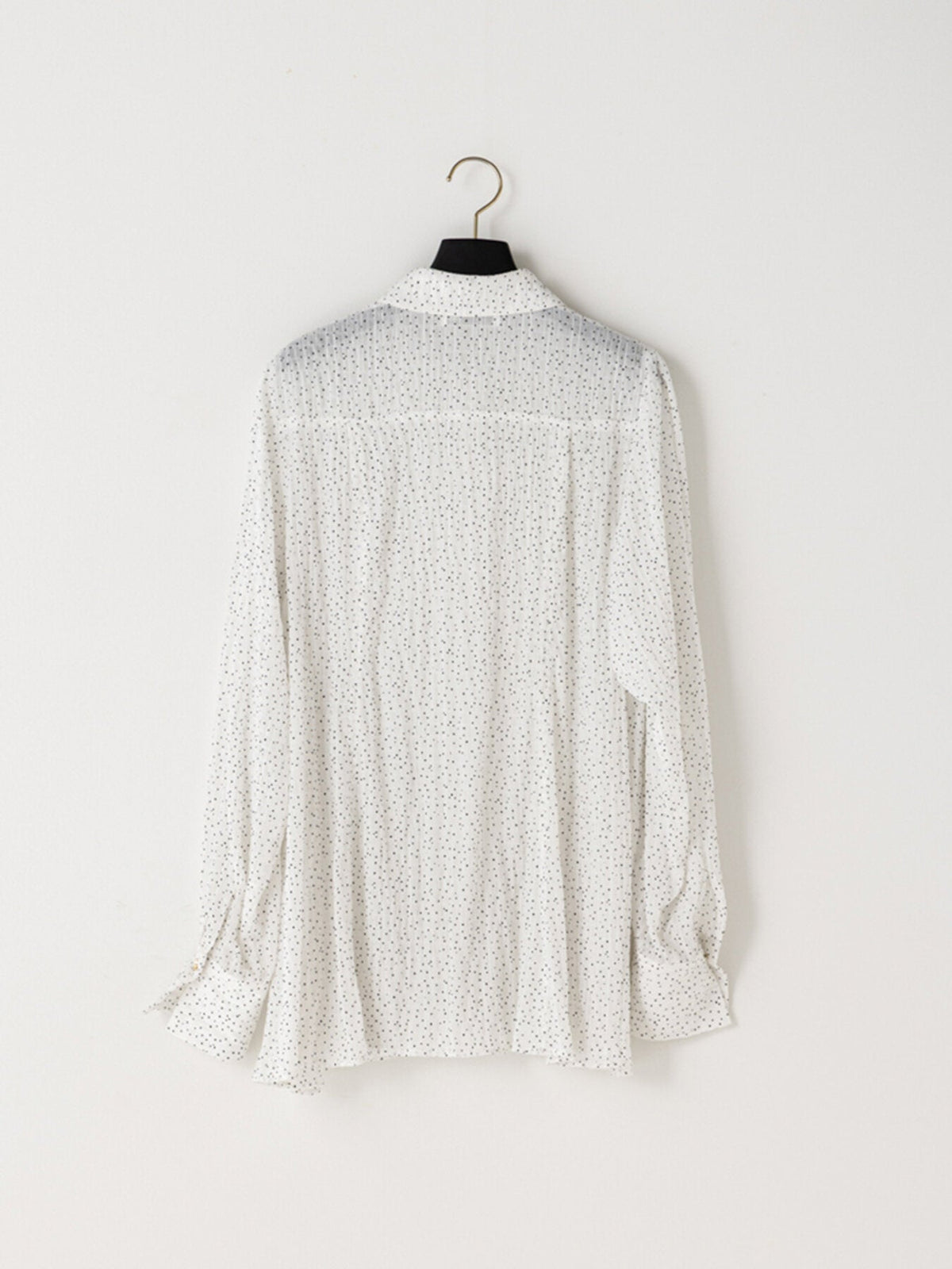 【Mewl 2027 PRE SPRING】DOT SHEER SHIRT - 1月中旬頃発送 - Champdelarose