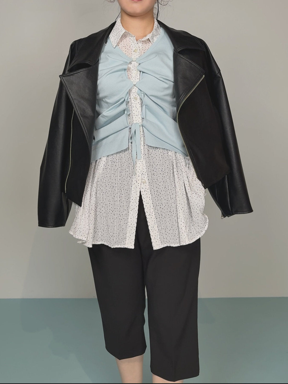 【Mewl 2027 PRE SPRING】DOT SHEER SHIRT - 1月中旬頃発送 - Champdelarose