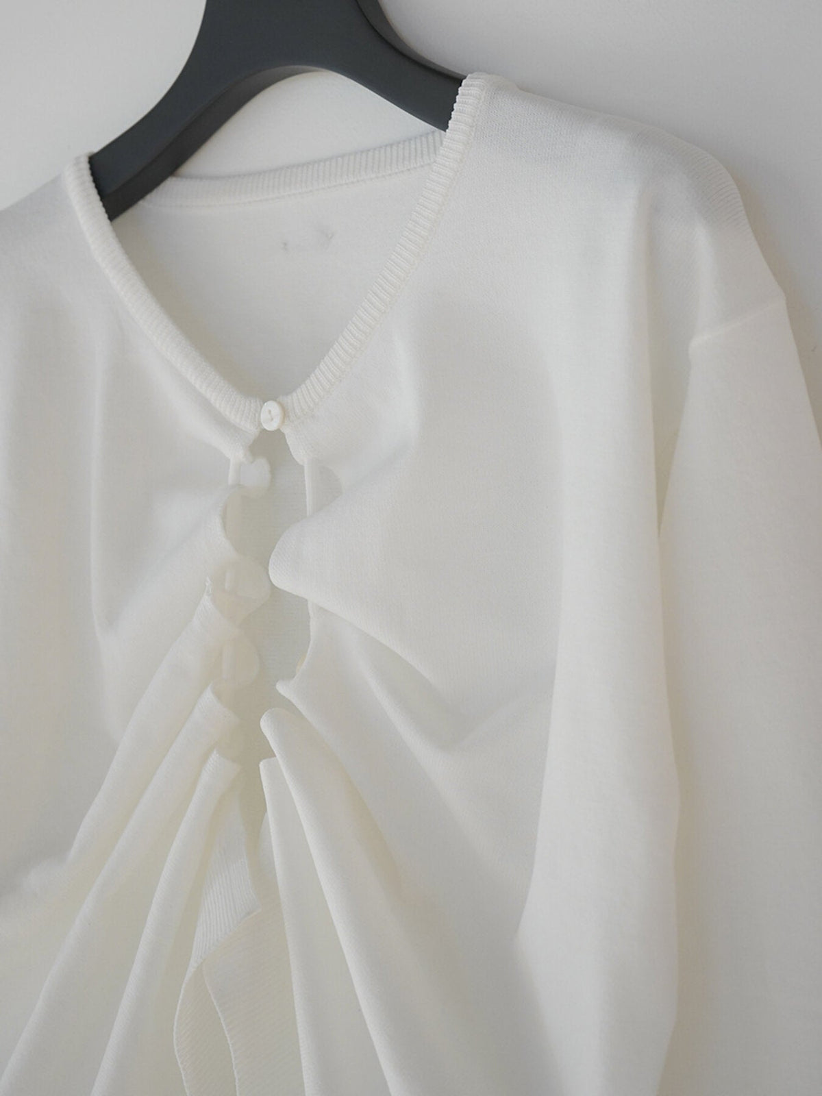 【Mewl 2027 PRE SPRING】DRAWSTRING CARDIGAN - 1月中旬頃発送 - Champdelarose