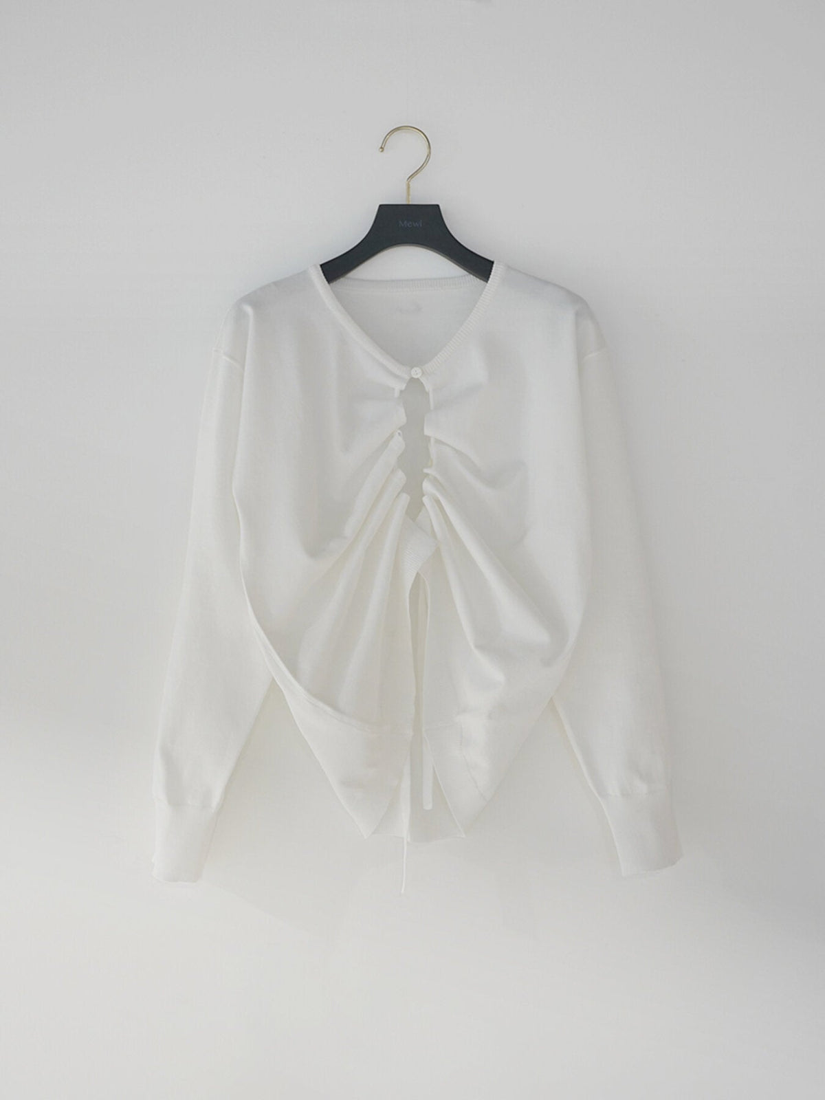 【Mewl 2027 PRE SPRING】DRAWSTRING CARDIGAN - 1月中旬頃発送 - Champdelarose