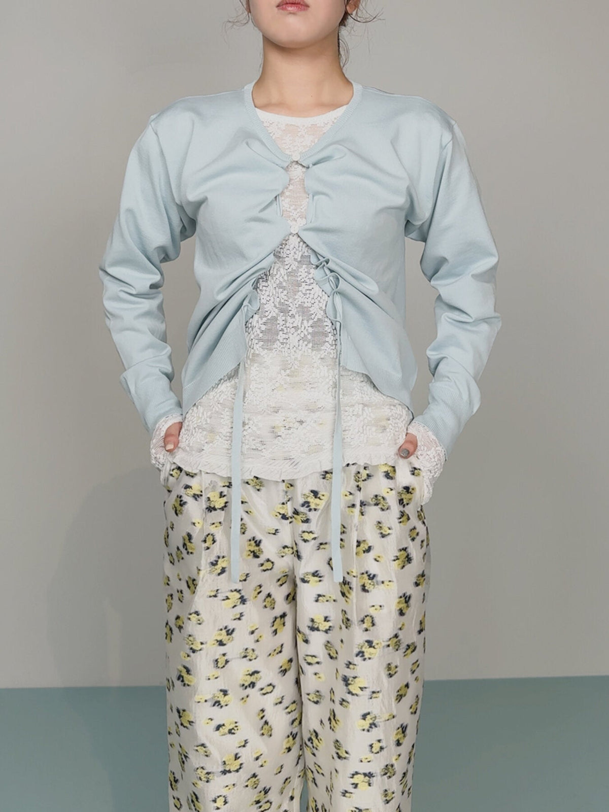 【Mewl 2027 PRE SPRING】DRAWSTRING CARDIGAN - 1月中旬頃発送 - Champdelarose