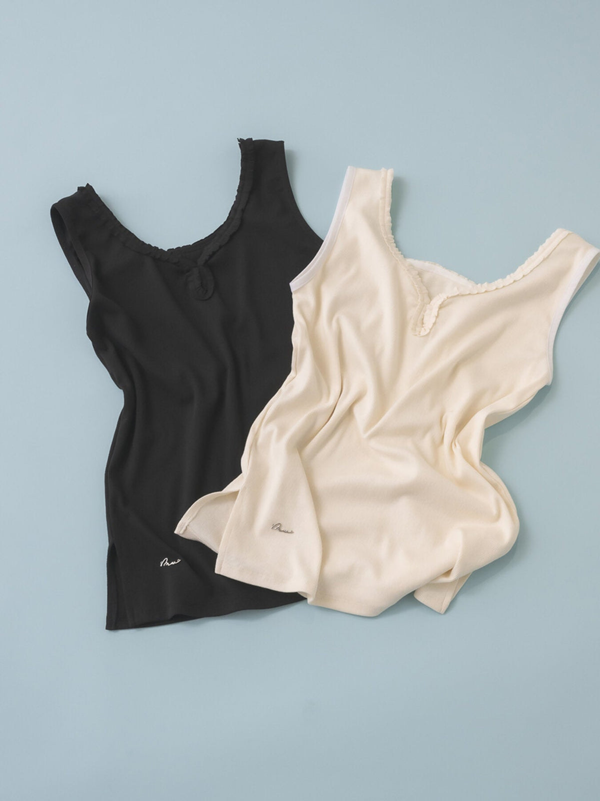 【Mewl 2027 PRE SPRING】FRILL TANK TOP - 1月中旬頃発送 - Champdelarose