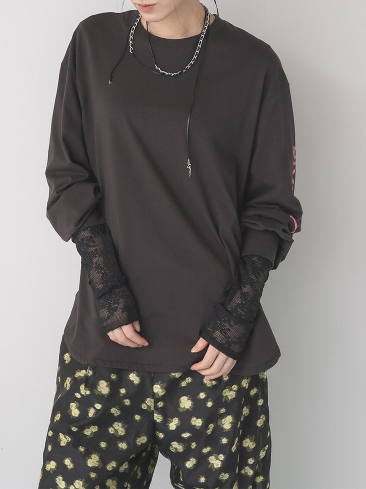 【Mewl 2027 PRE SPRING】LACE LONG SLEEVE TOP - 1月中旬頃発送 - Champdelarose