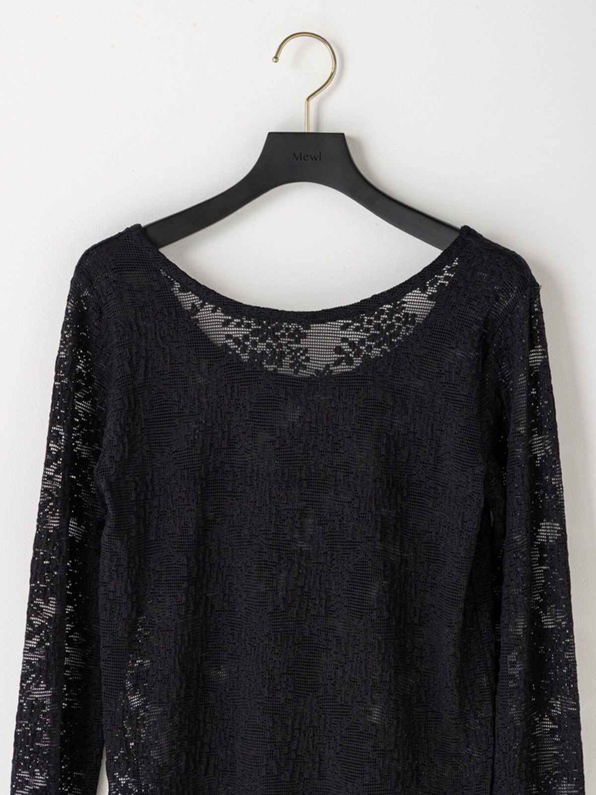 【Mewl 2027 PRE SPRING】LACE LONG SLEEVE TOP - 1月中旬頃発送 - Champdelarose