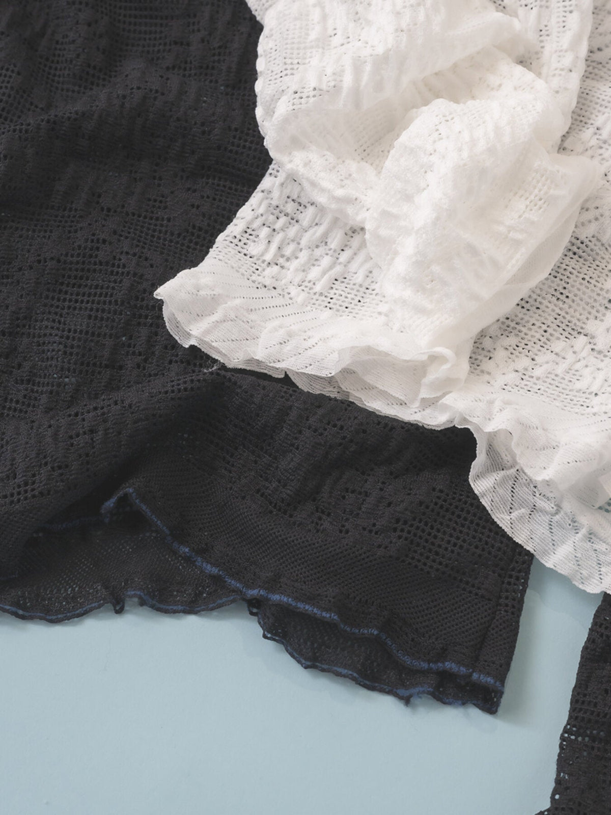 【Mewl 2027 PRE SPRING】LACE LONG SLEEVE TOP - 1月中旬頃発送 - Champdelarose
