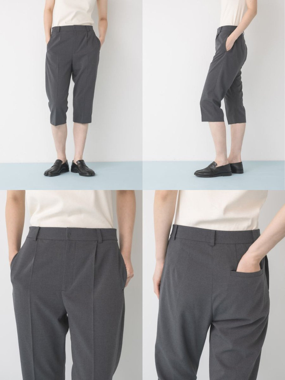 【Mewl 2027 PRE SPRING】LOOSE CAPRI PANTS - 1月中旬頃発送 - Champdelarose