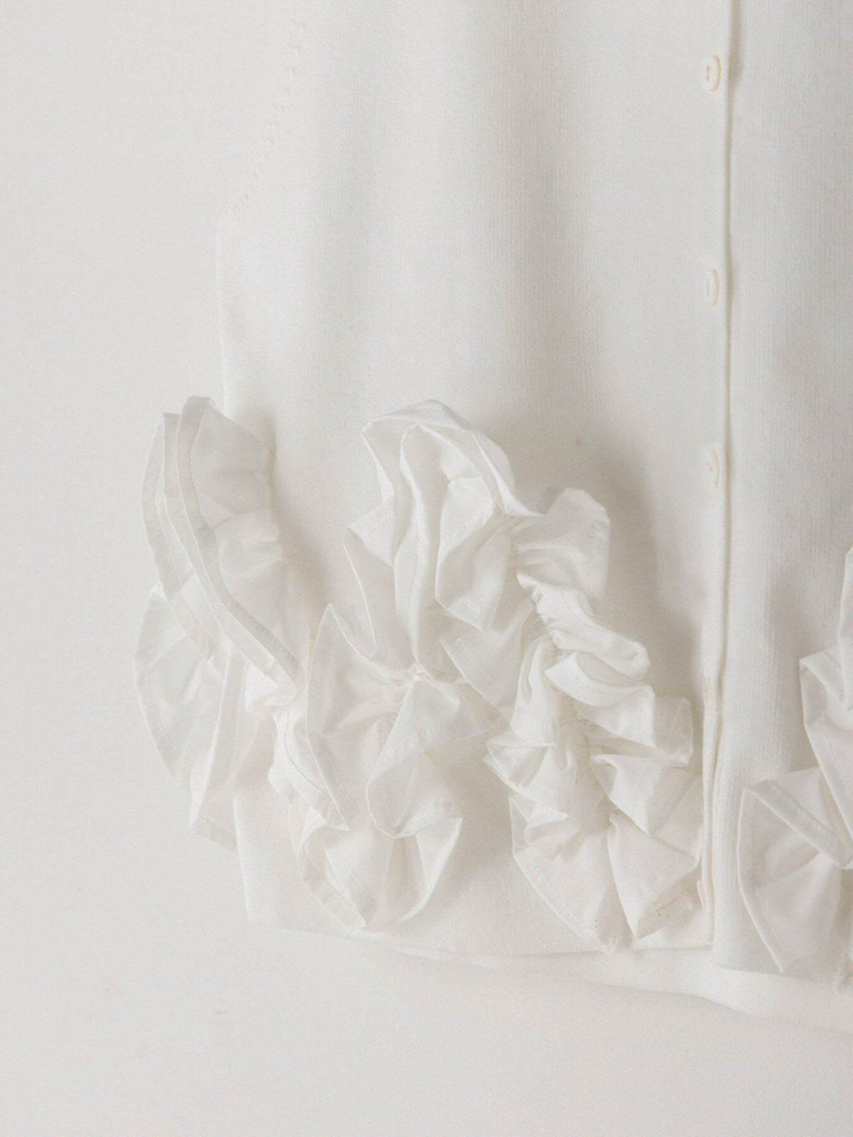 【Mewl 2027 PRE SPRING】PEPLUM KNIT VEST - 1月中旬頃発送 - Champdelarose