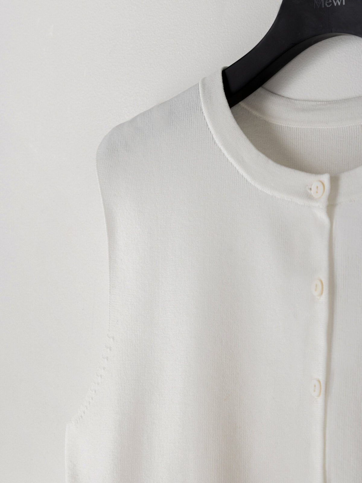 【Mewl 2027 PRE SPRING】PEPLUM KNIT VEST - 1月中旬頃発送 - Champdelarose
