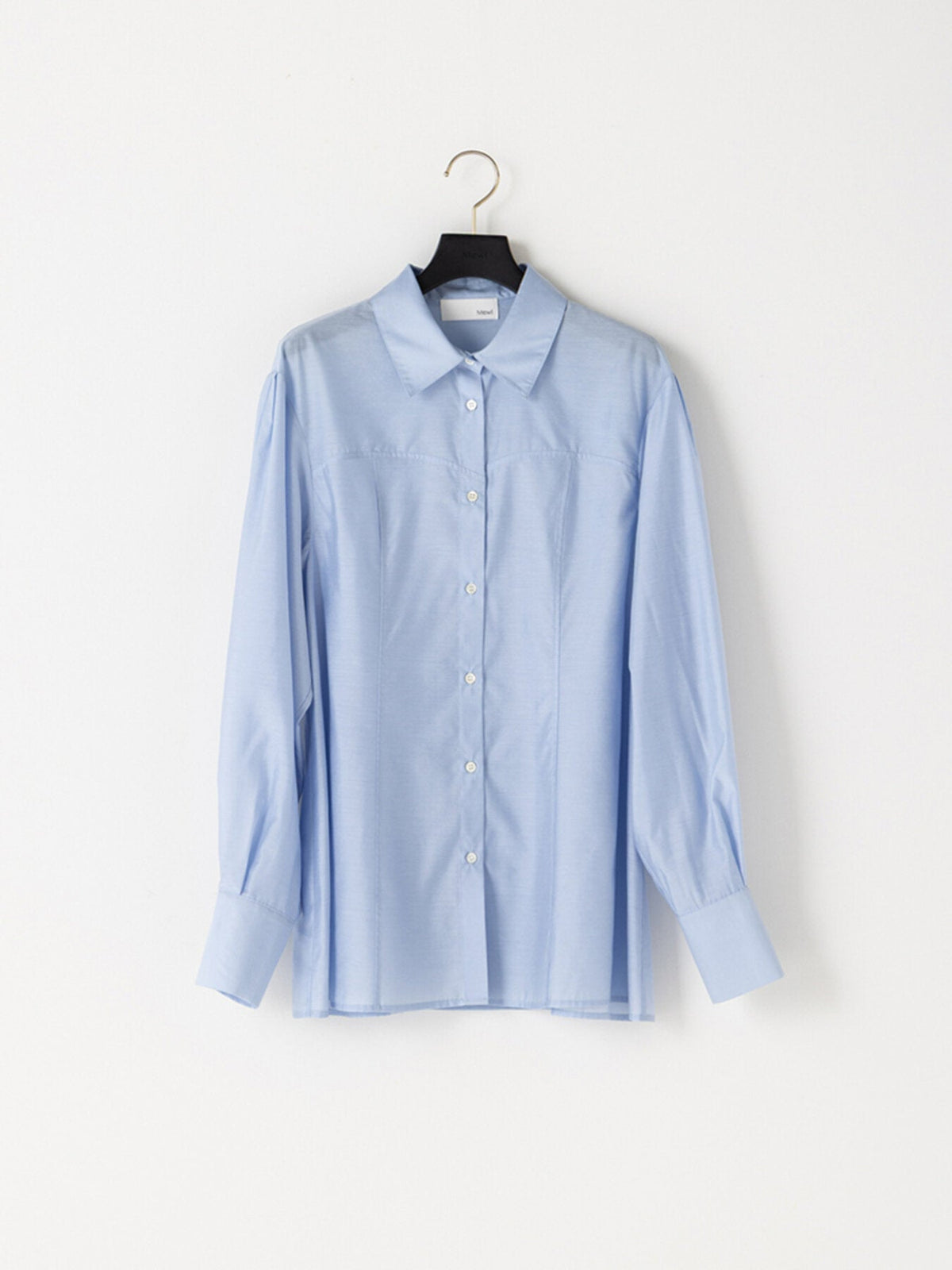 【Mewl 2027 PRE SPRING】】SHEER CURVY SHIRT - 1月中旬頃発送 - Champdelarose