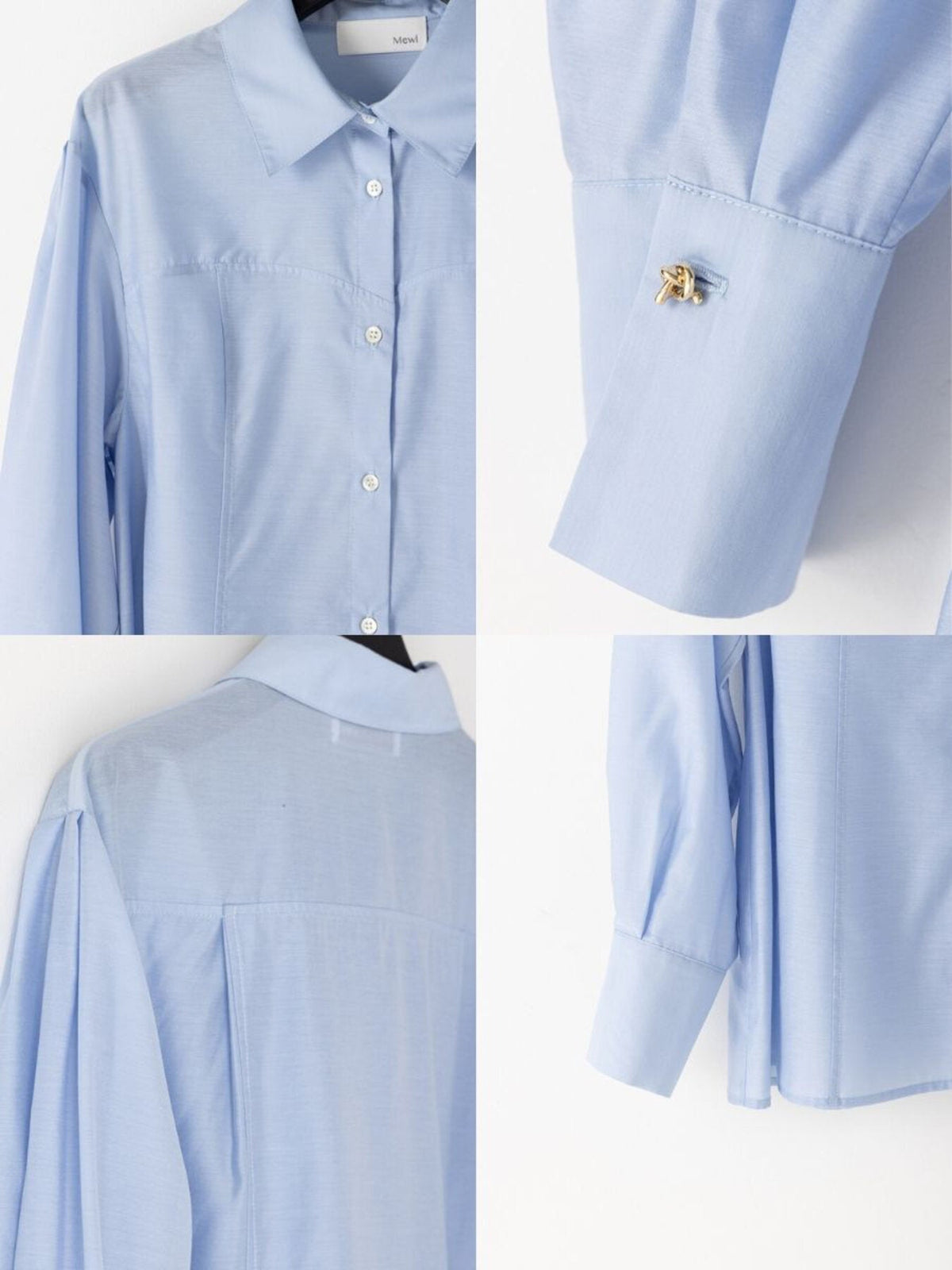 【Mewl 2027 PRE SPRING】】SHEER CURVY SHIRT - 1月中旬頃発送 - Champdelarose