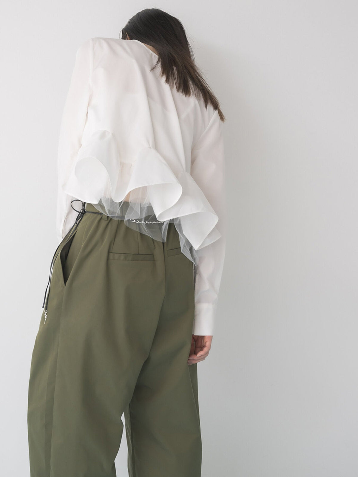 【Mewl 2027 PRE SPRING】TRENCH CURVY PANTS - 1月中旬頃発送 - Champdelarose