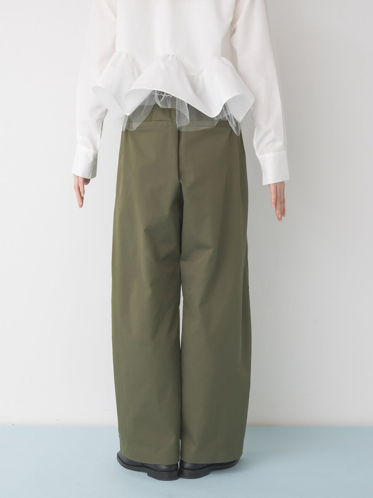 【Mewl 2027 PRE SPRING】TRENCH CURVY PANTS - 1月中旬頃発送 - Champdelarose