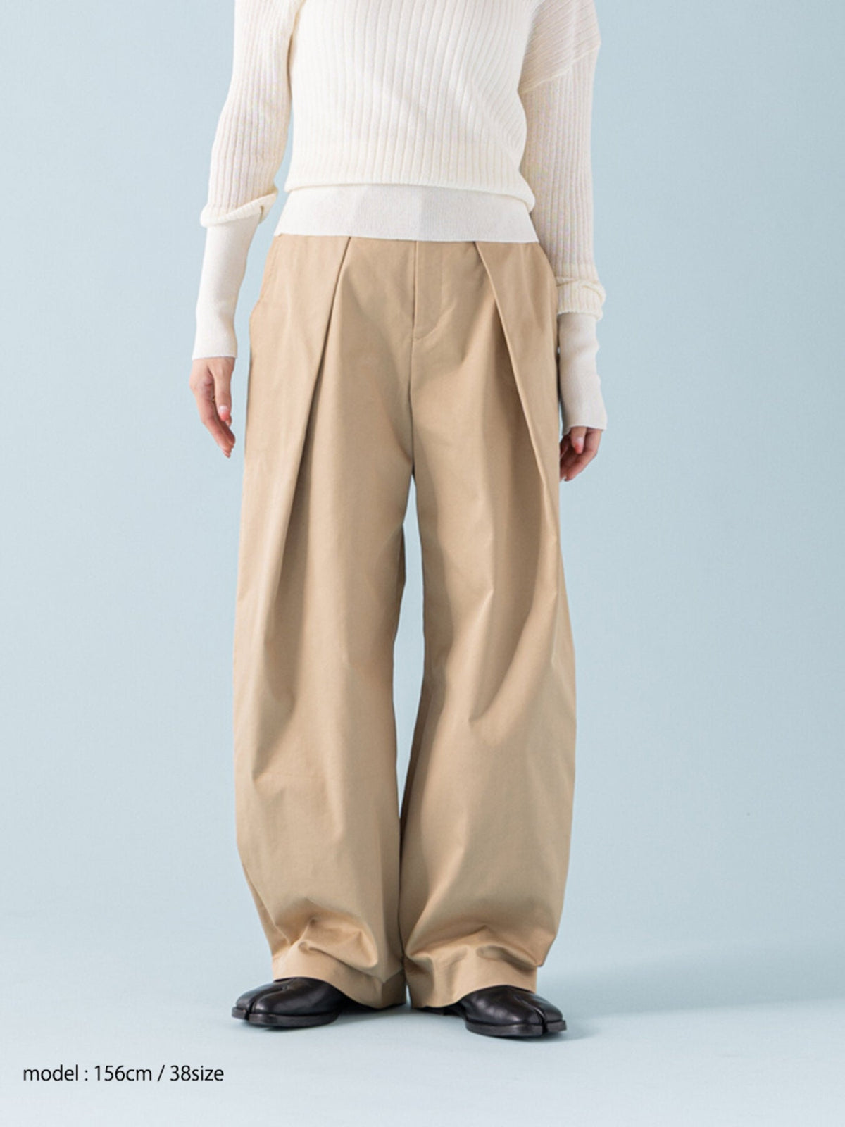 【Mewl 2027 PRE SPRING】TRENCH CURVY PANTS - 1月中旬頃発送 - Champdelarose