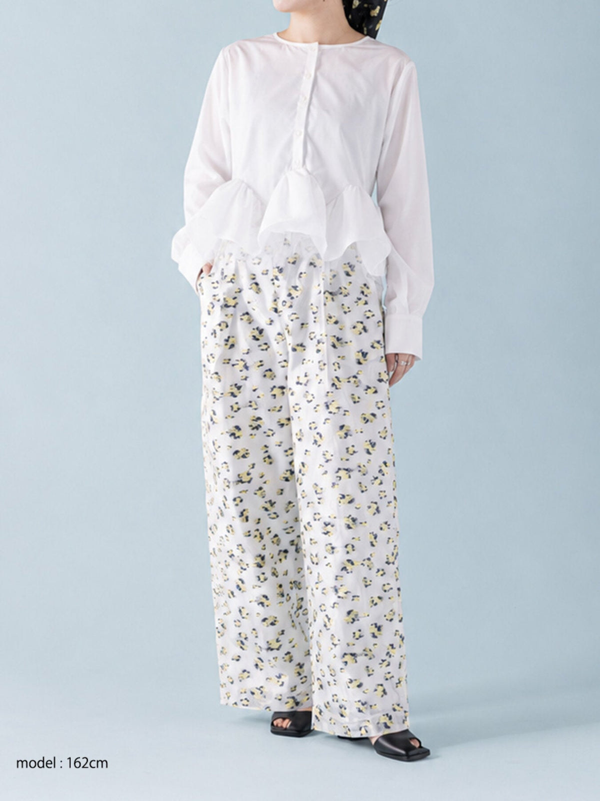 【Mewl 2027 PRE SPRING】TULLE PEPLUM BL - 1月中旬頃発送 - Champdelarose