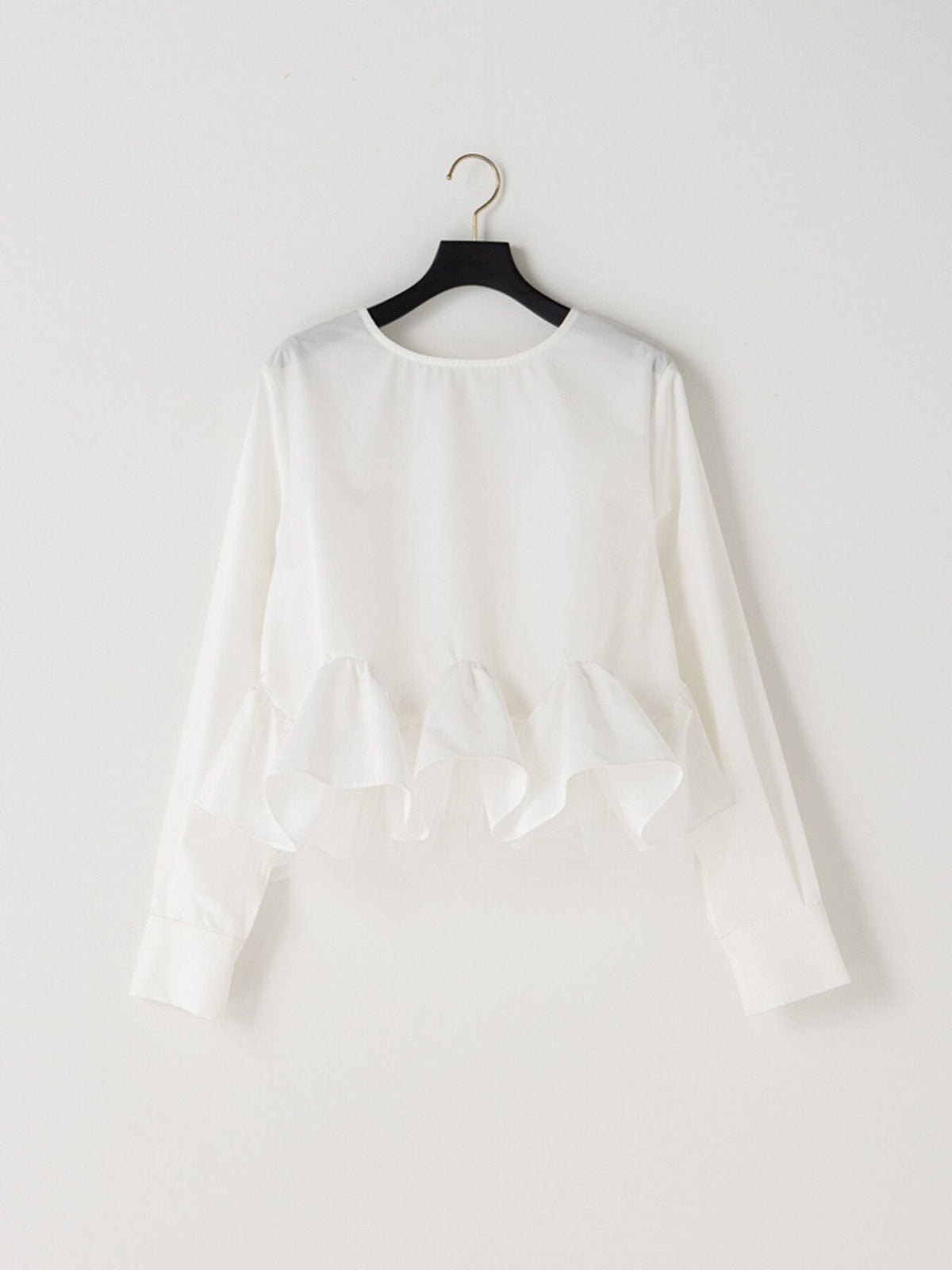 【Mewl 2027 PRE SPRING】TULLE PEPLUM BL - 1月中旬頃発送 - Champdelarose