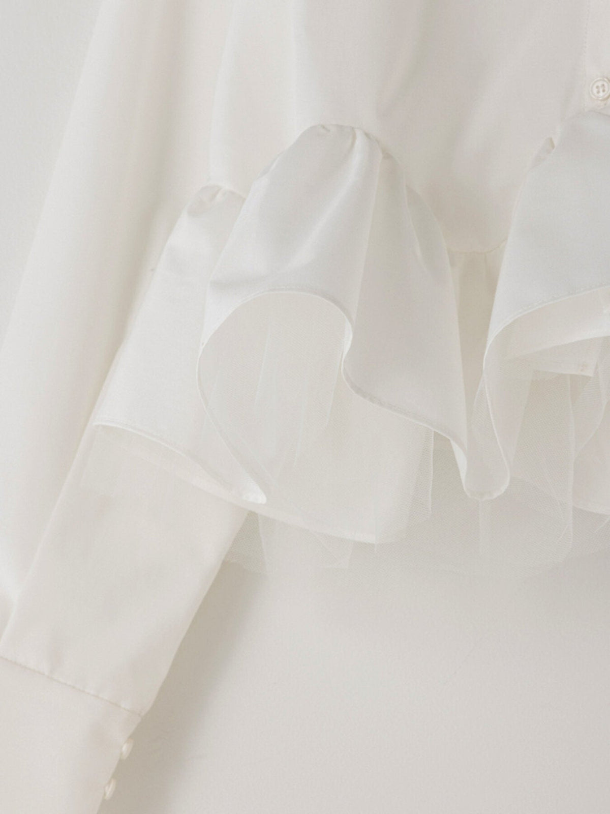 【Mewl 2027 PRE SPRING】TULLE PEPLUM BL - 1月中旬頃発送 - Champdelarose