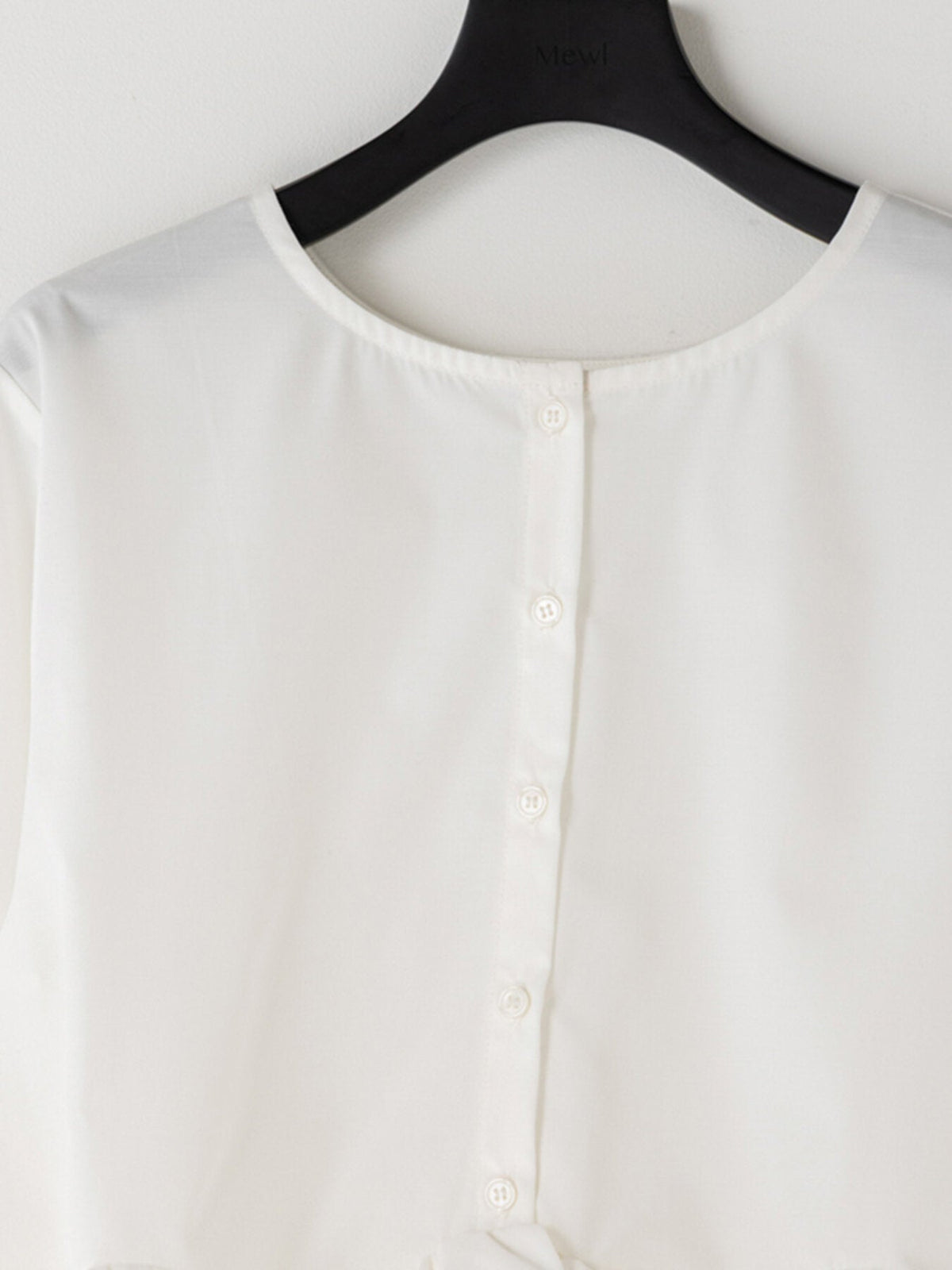 【Mewl 2027 PRE SPRING】TULLE PEPLUM BL - 1月中旬頃発送 - Champdelarose