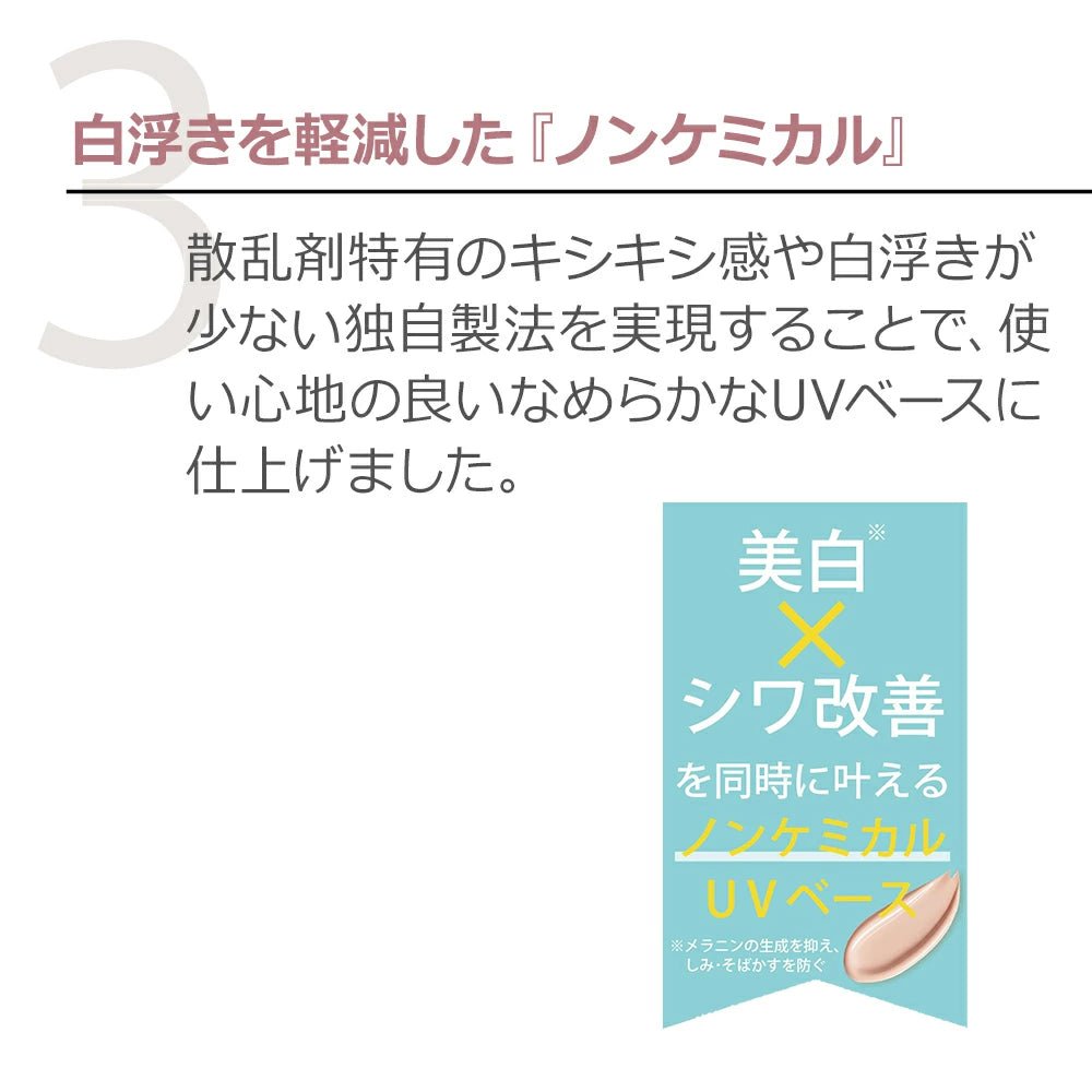 【Miss 9'】ミスナイン ザ リンクルホワイト UVベース - 40g - （メイクアップベース / SPF35 / PA＋＋＋） - Champdelarose