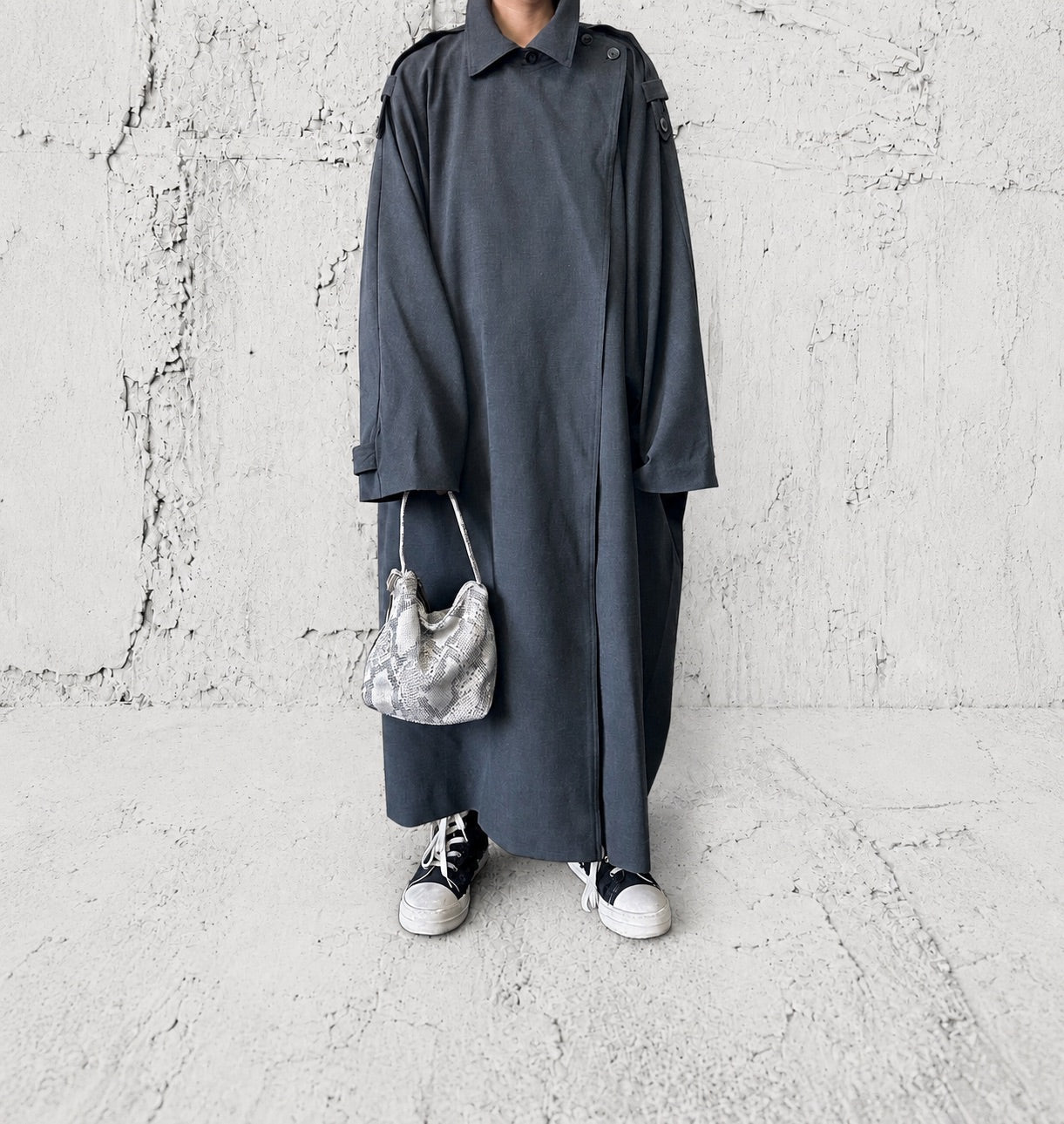 【M.U.L 2026-9】DROP 2WAY S - 転写Python 洗い加工 - Champdelarose