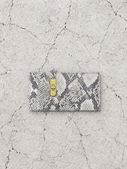 【M.U.L 2026-9】FLAT LONG WALLET - 転写Python - Champdelarose