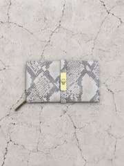 【M.U.L 2026-9】ROUND LONG WALLET - 転写Python - Champdelarose
