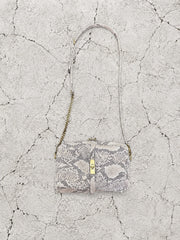 【M.U.L 2026-9】SHOULDER BAG - 転写Python 洗い加工 - Champdelarose