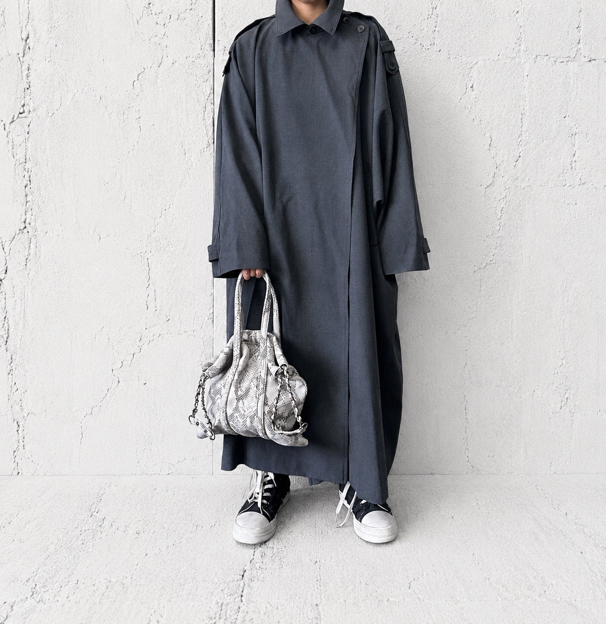 【M.U.L 2026-9】TRUSS TOTE S - 転写Python 洗い加工 - Champdelarose