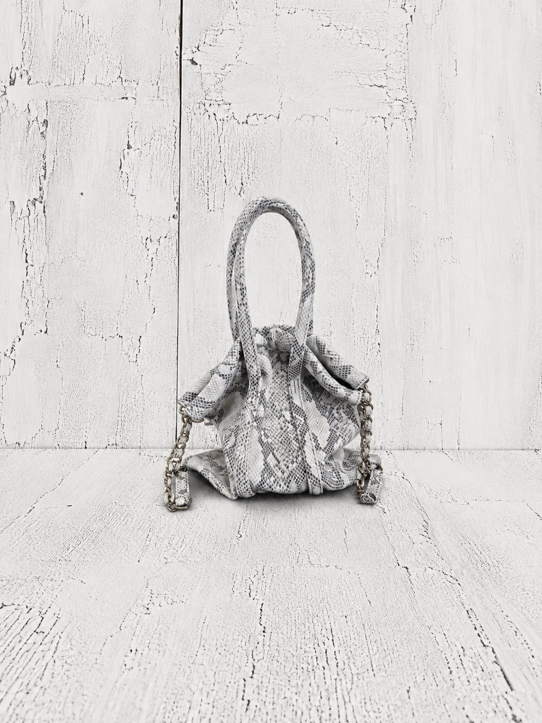 【M.U.L 2026-9】TRUSS TOTE S - 転写Python 洗い加工 - Champdelarose