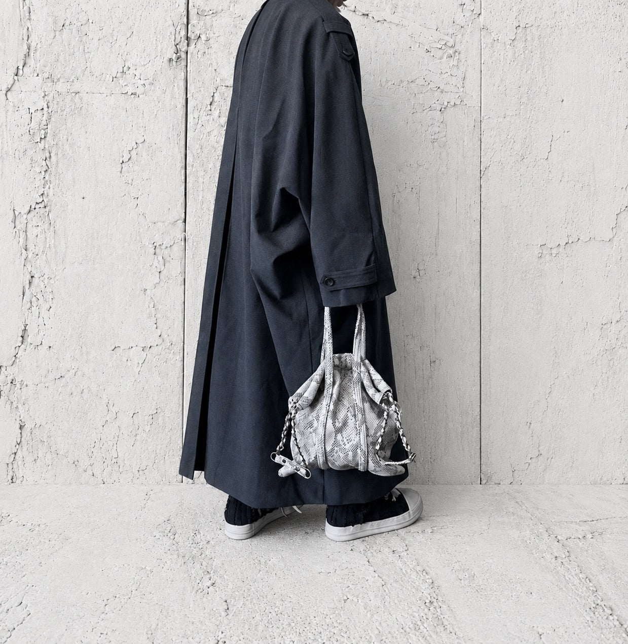 【M.U.L 2026-9】TRUSS TOTE S - 転写Python 洗い加工 - Champdelarose