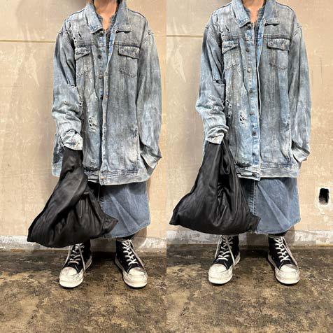 【M.U.L. 2026.3】BANDANA 2WAY - BLACK WASHED - Champdelarose