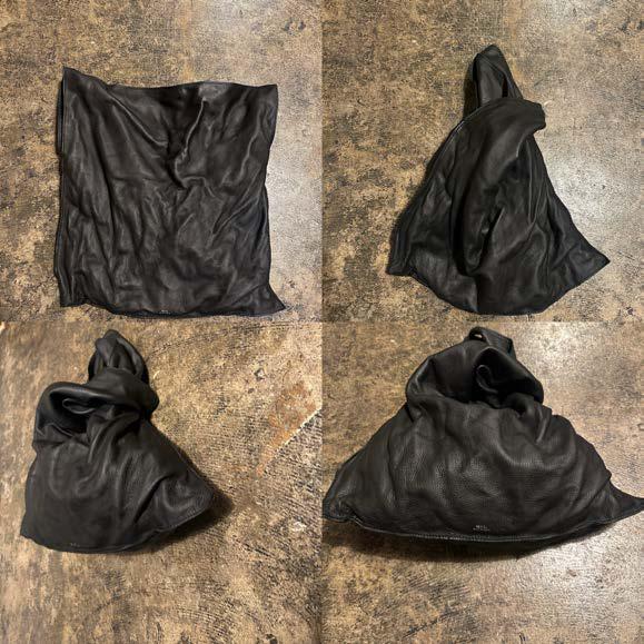 【M.U.L. 2026.3】BANDANA 2WAY - BLACK WASHED - Champdelarose
